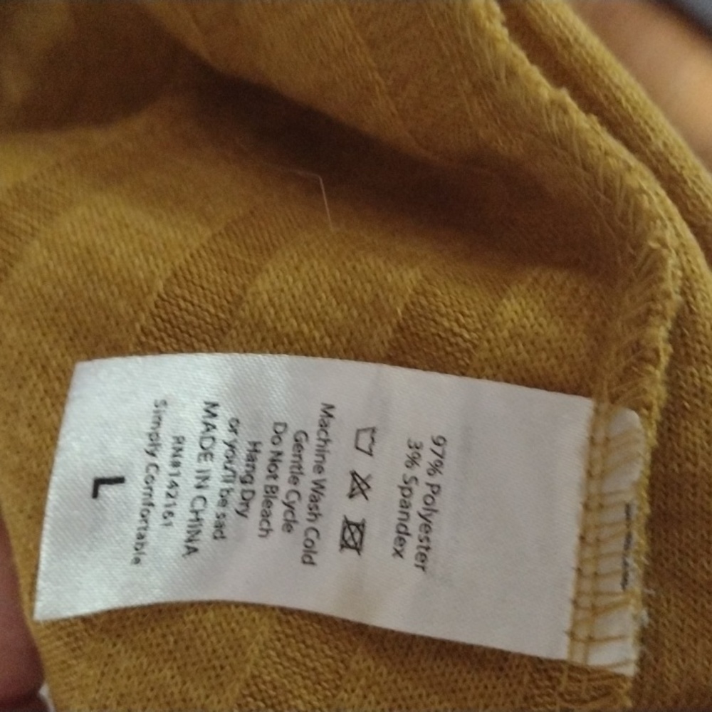 Lularoe duster in mustard size large - Picture 4 of 4